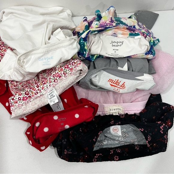 Bundle Lot of 7 Piece Size 6 Years Girls Clothing Tops PJ & Bottoms Mix Brand - Picture 4 of 8